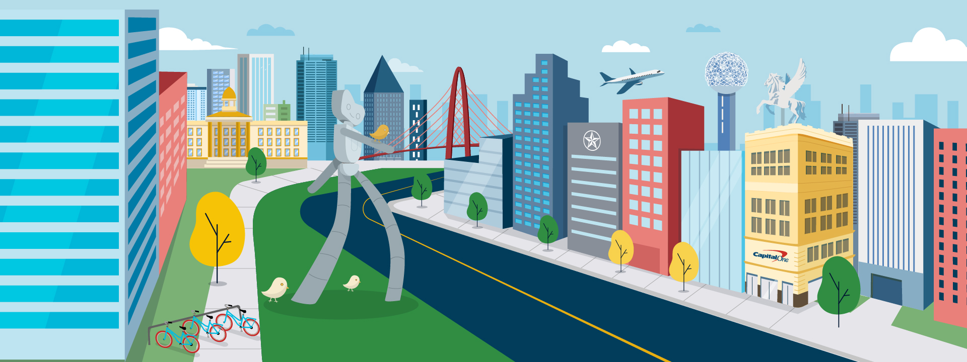 Capital One Dallas, Texas corporate office location page 